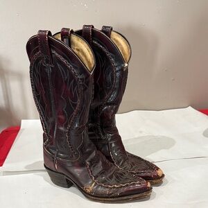 Dan Post Dark Brown Heeled Boots